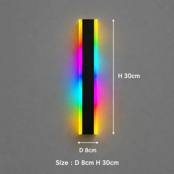 Zynella Chroma: Smart WiFi RGB Linear Outdoor Sconce (IP65 Waterproof)