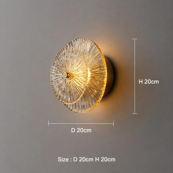 Zynella Glass Post-Modern Wall Light