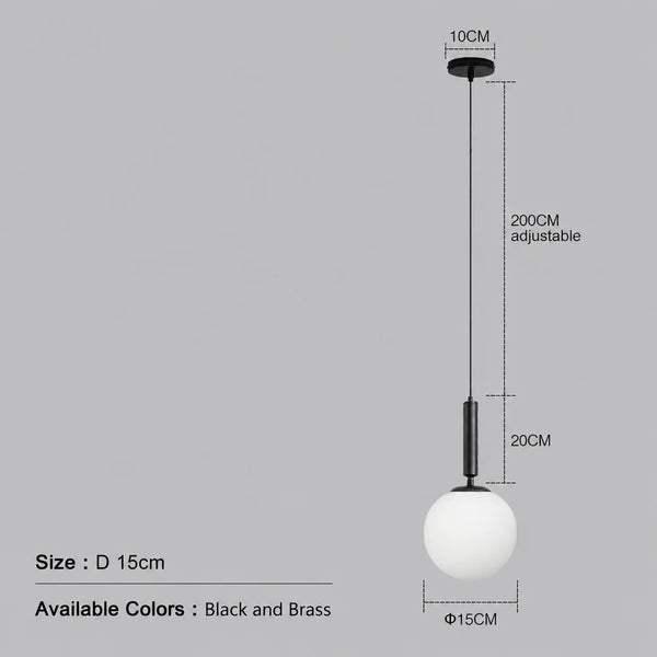 Black Castello Modern Pendant Light