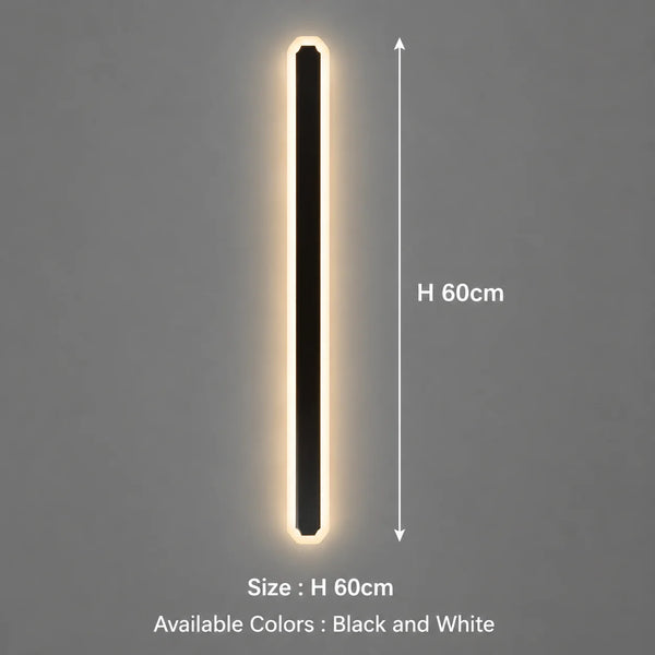 Zynella Linear Scepter: Slim Architectural LED Wall Sconce