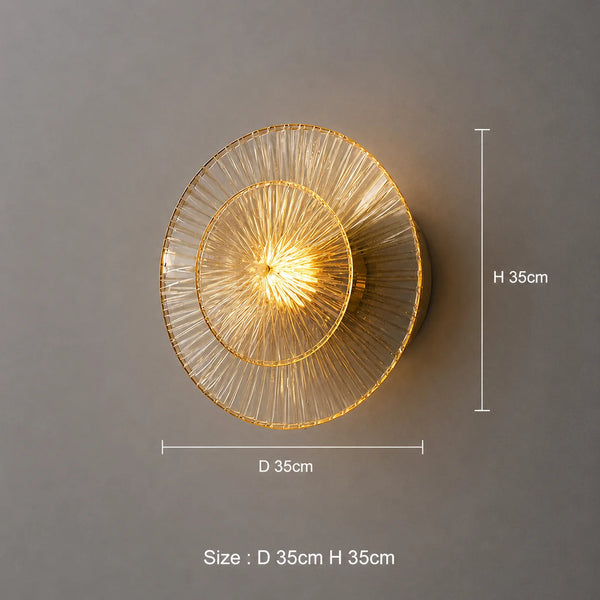 Zynella Glass Post-Modern Wall Light