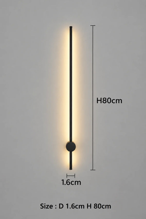 Yohan Pole Wall Lamp – Modern Vintage Brass Tube Light