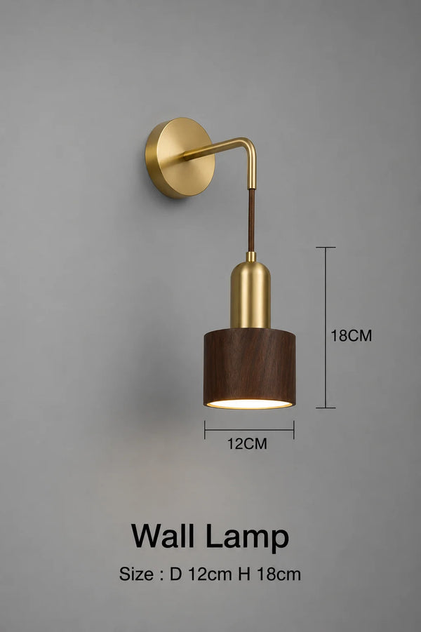 Oakflare Wooden Wall Lamp
