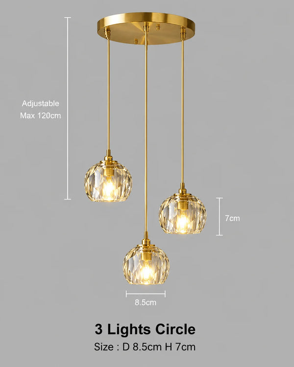 Elvi Crystal Modern Pendants