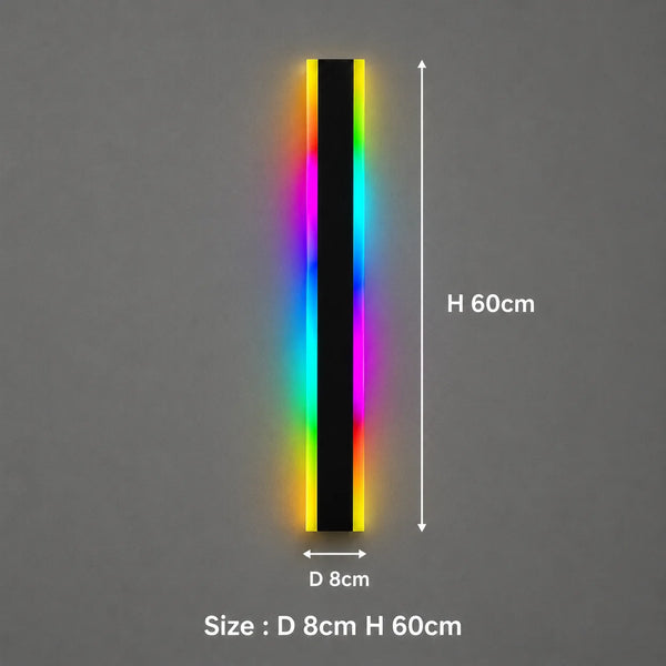 Zynella Chroma: Smart WiFi RGB Linear Outdoor Sconce (IP65 Waterproof)
