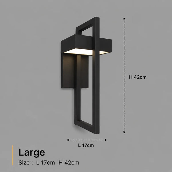 Zynella Titan: Modern Stainless Steel Outdoor Sconce (IP65 Waterproof)