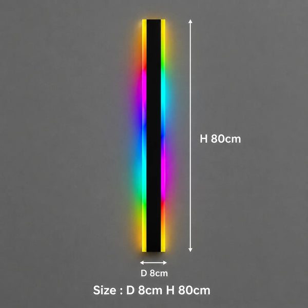 Zynella Chroma: Smart WiFi RGB Linear Outdoor Sconce (IP65 Waterproof)