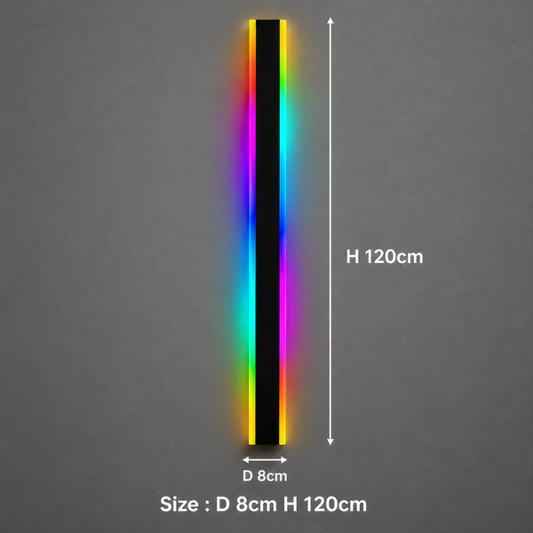 Zynella Chroma: Smart WiFi RGB Linear Outdoor Sconce (IP65 Waterproof)