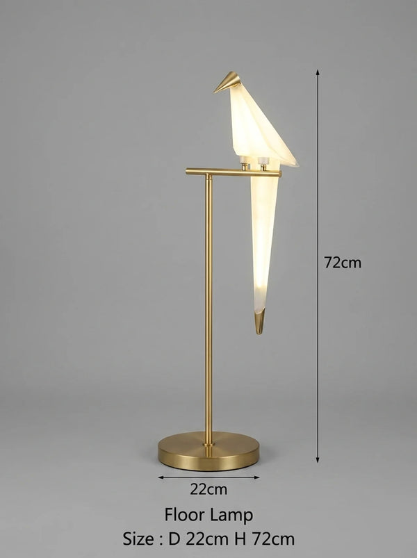 Nordic Acrylic Bird Floor Lamp