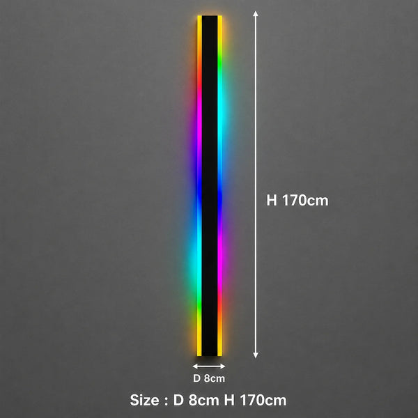 Zynella Chroma: Smart WiFi RGB Linear Outdoor Sconce (IP65 Waterproof)