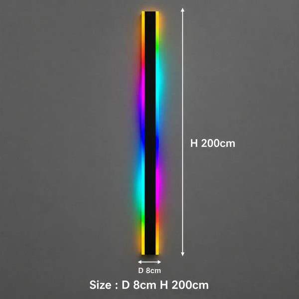 Zynella Chroma: Smart WiFi RGB Linear Outdoor Sconce (IP65 Waterproof)