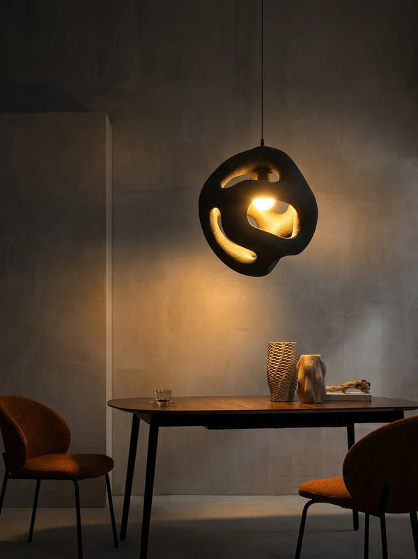Zynella Yugen Sculptural Resin LED Pendant Light