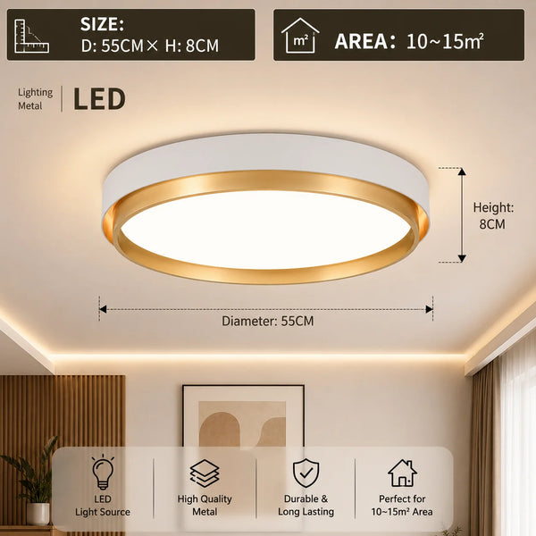 Evlon Circular Modern Ceiling Light