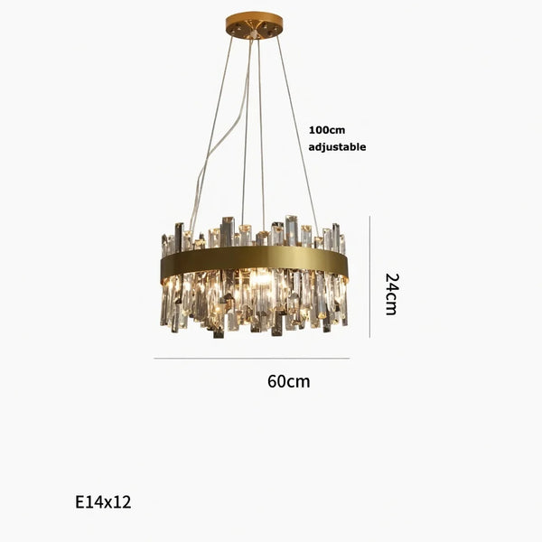 Princess Kate Crystal Flush Mount Chandelier | Zynella Interior