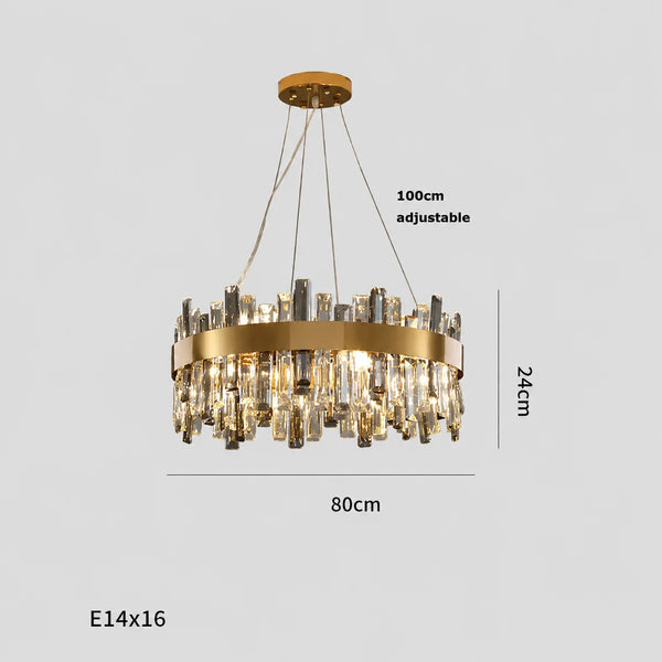 Princess Kate Crystal Flush Mount Chandelier | Zynella Interior