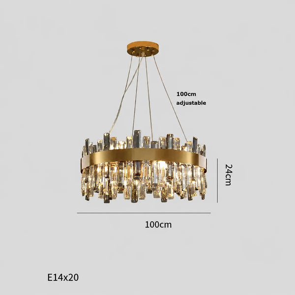Princess Kate Crystal Flush Mount Chandelier | Zynella Interior