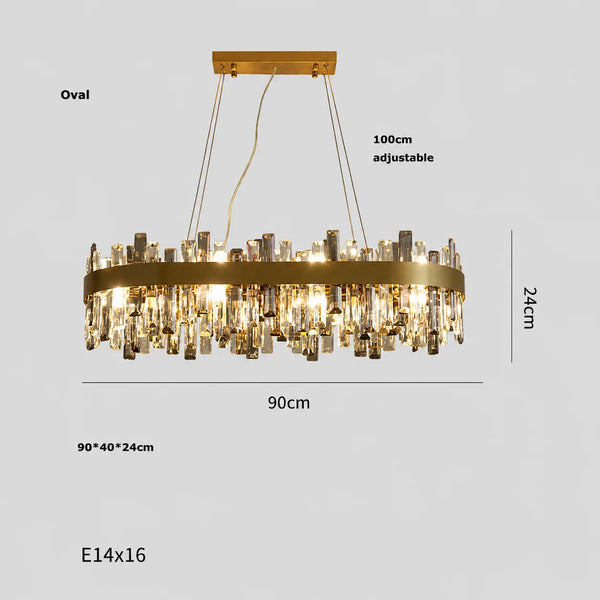 Princess Kate Crystal Flush Mount Chandelier | Zynella Interior