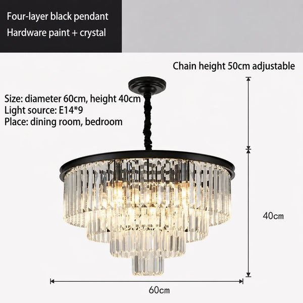 Quantum Ring Modern Opulent Chandelier ||  Zynella Interior