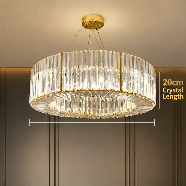 Emperor Chrome Crystal Ring Chandelier