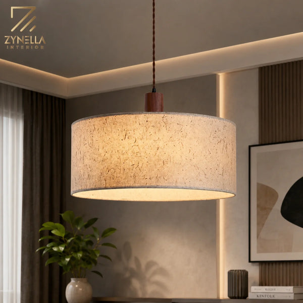 Zenora Rice Paper Ceiling Lamp