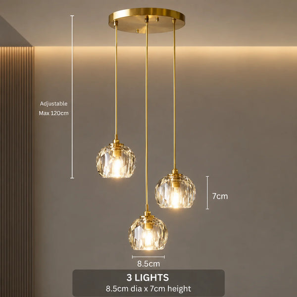 Elvi Crystal Modern Pendants