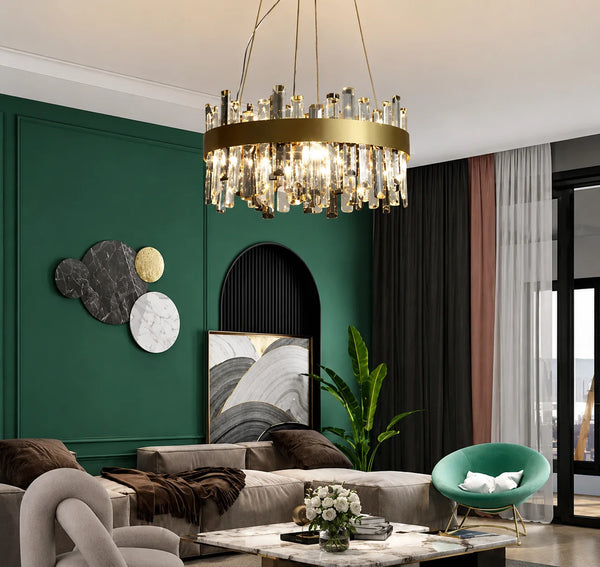 Princess Kate Crystal Flush Mount Chandelier | Zynella Interior