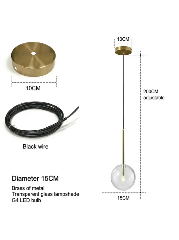 The Opal Globe Pendant Light
