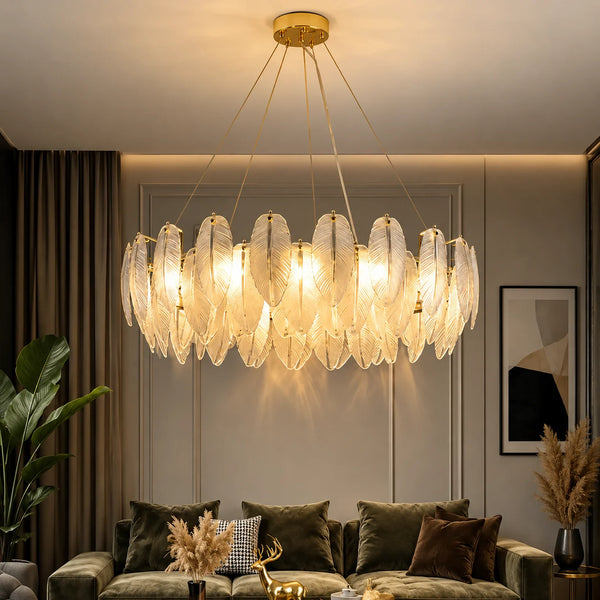 Feather Antique Chandelier