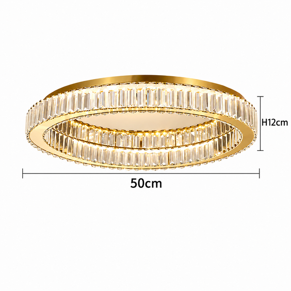 Penelope Modern Gold Ring Chandelier | Zynella Interior