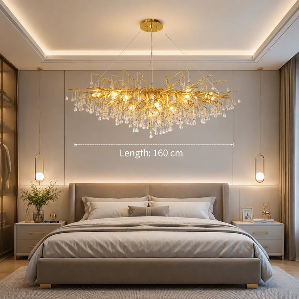 Waterdrop Customisable K9 Crystal Chandelier| Zynella Interior