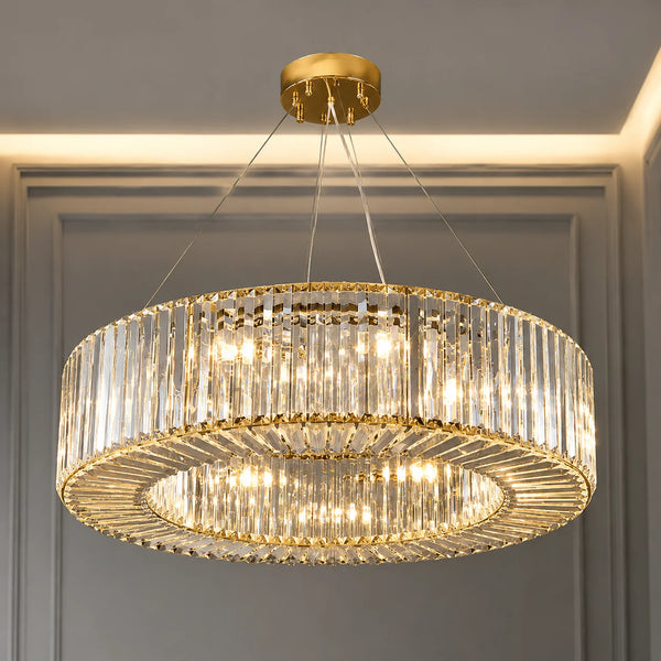 Emperor Chrome Crystal Ring Chandelier