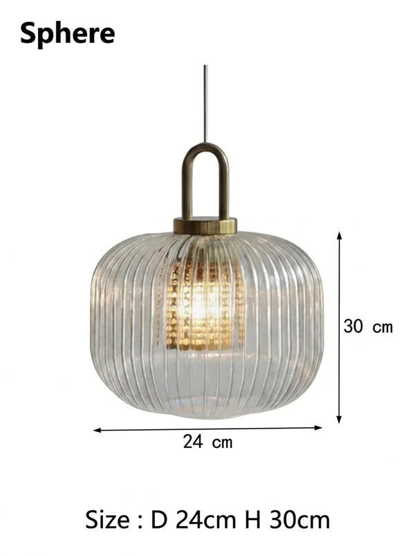 Arnault Fluted Glass Pendant