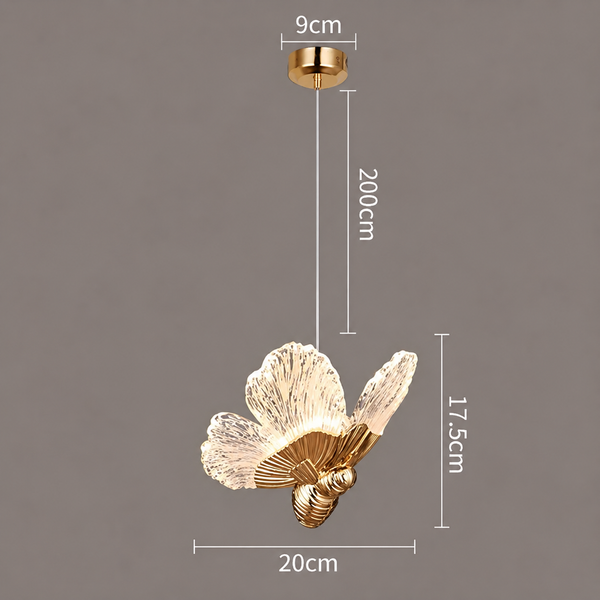 Zynella Modern Acrylic Butterfly LED Pendant Light