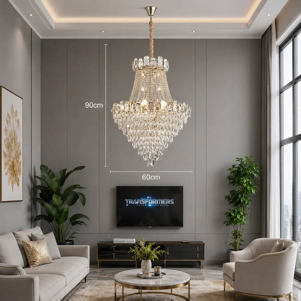 Mirova Modern Crystal Chandelier