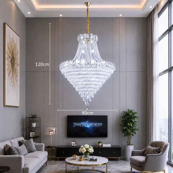 Mirova Modern Crystal Chandelier