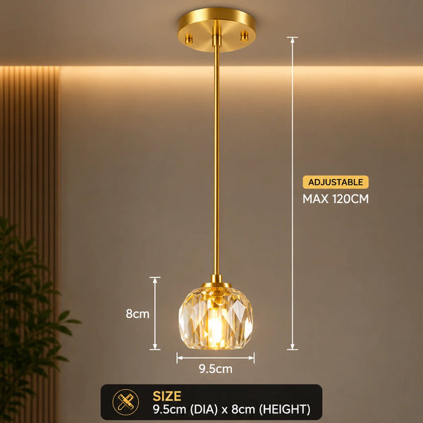 Elvi Crystal Modern Pendants