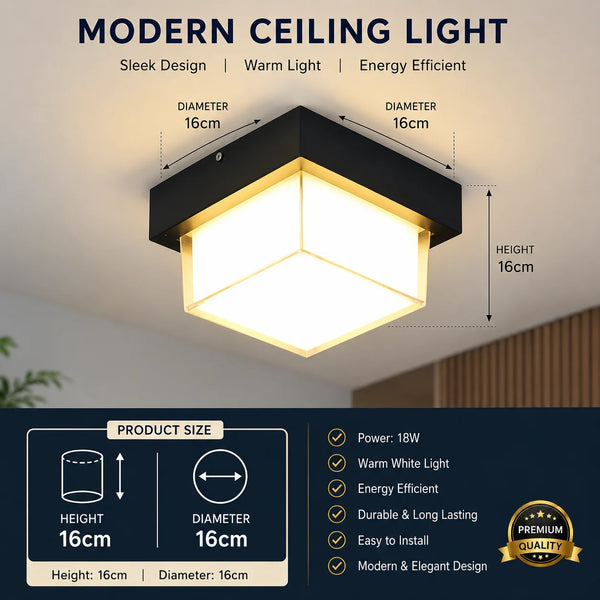Geometric retro ceiling lights Luxury for corridor