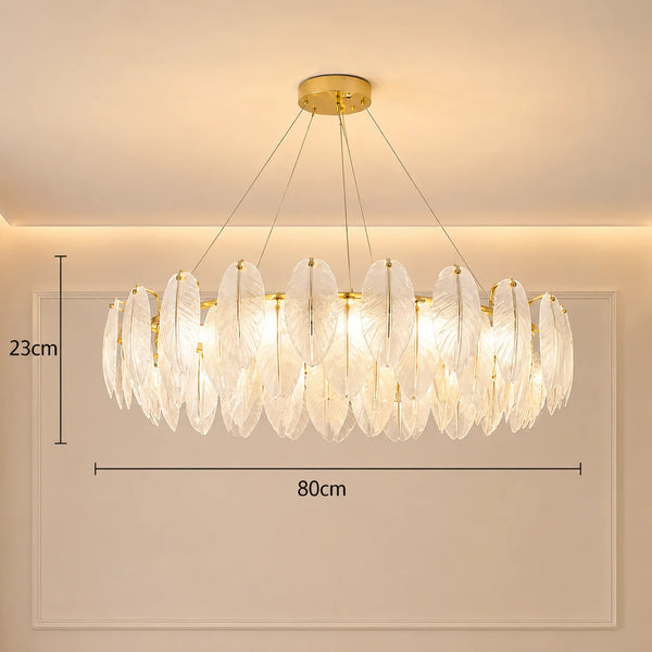 Feather Antique Chandelier