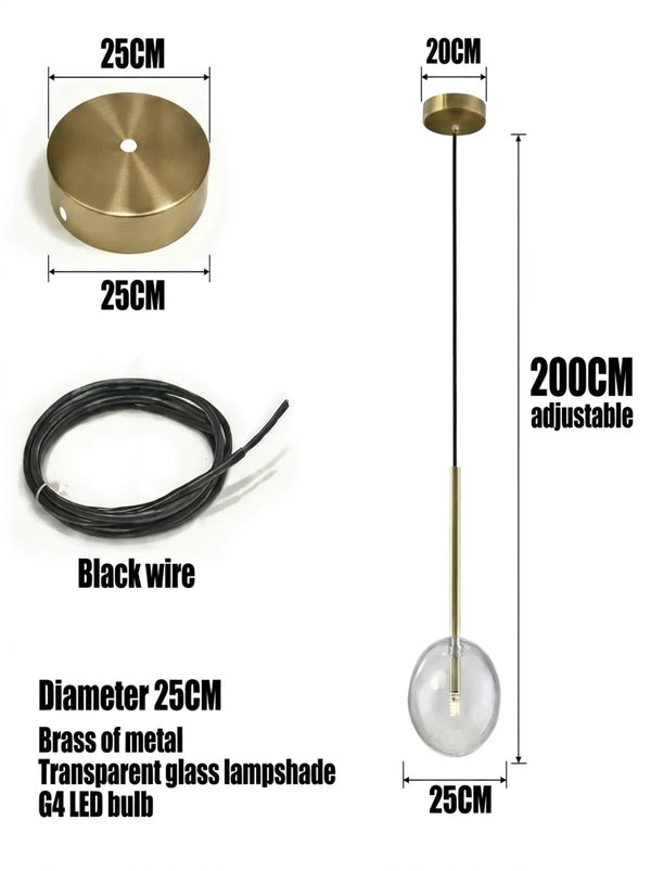 The Opal Globe Pendant Light