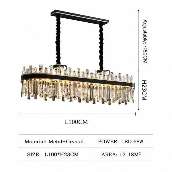 Ayah Collection Modern Luxury Chandelier | Zynella Interior
