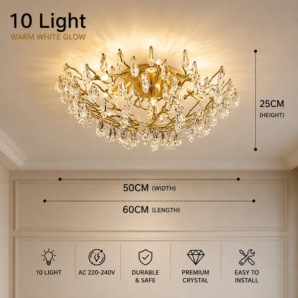 Alara Crystal Ceiling Lamp