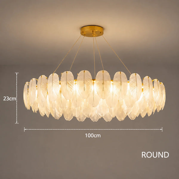Feather Antique Chandelier