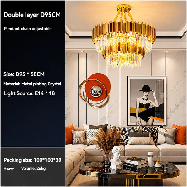 Queen Elizabeth Modern Scandinavian Chandelier | Zynella Interior