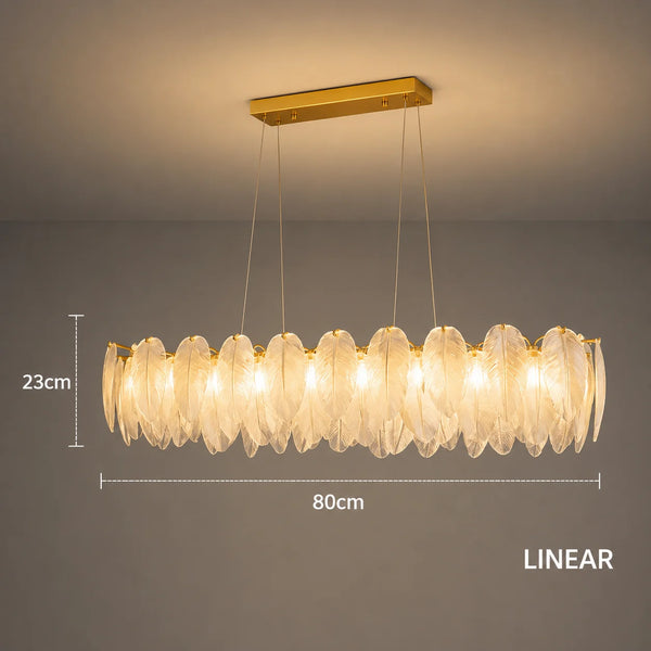 Feather Antique Chandelier