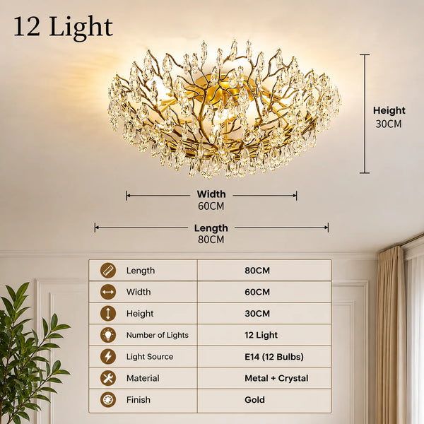 Alara Crystal Ceiling Lamp