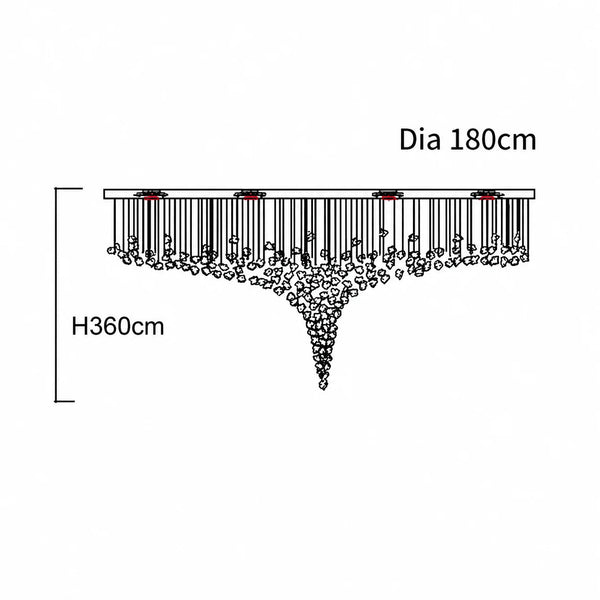 Modern Stone Contemporary Crystal Chandelier | Zynella Interior