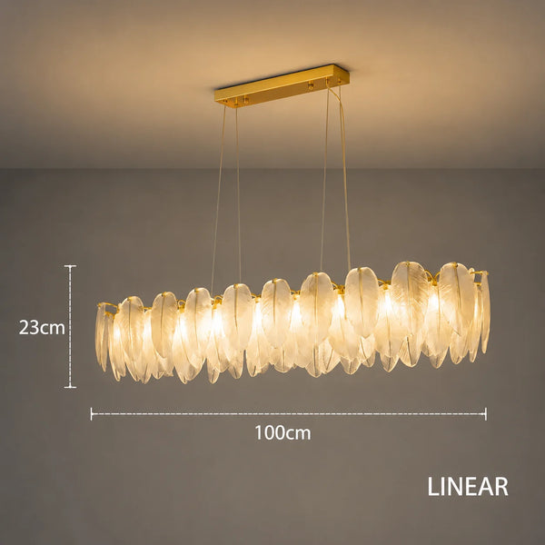 Feather Antique Chandelier