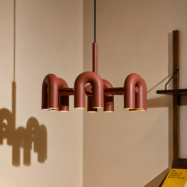 Zynella Nordic Macarone U-Shaped LED Chandelier
