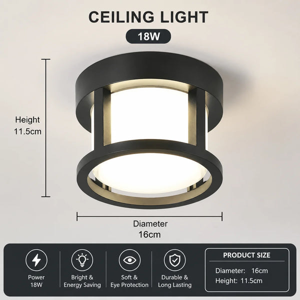 Geometric retro ceiling lights Luxury for corridor