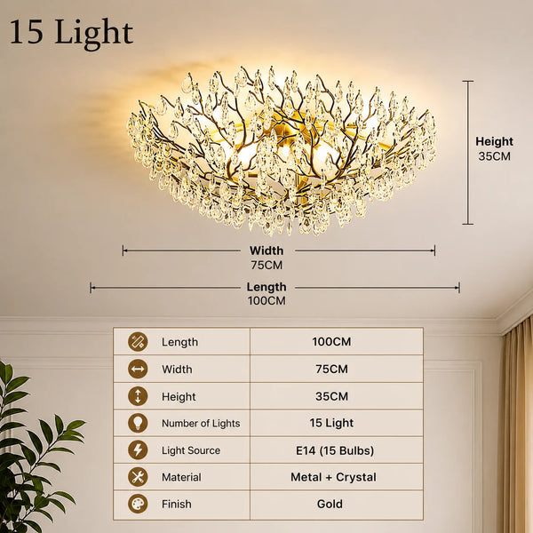 Alara Crystal Ceiling Lamp